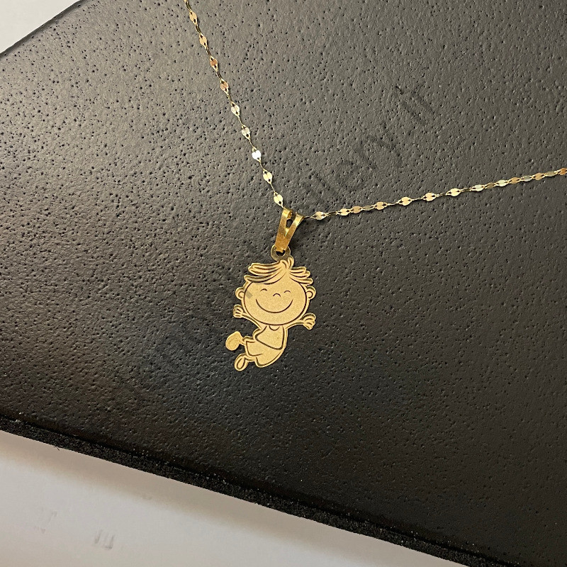 پلاک طلا کودکانه پسربچه