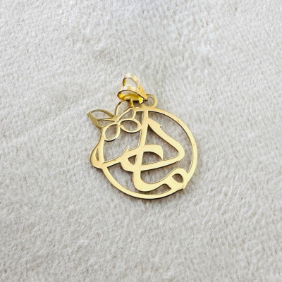 پلاک مادر و پروانه طلا کد 1004