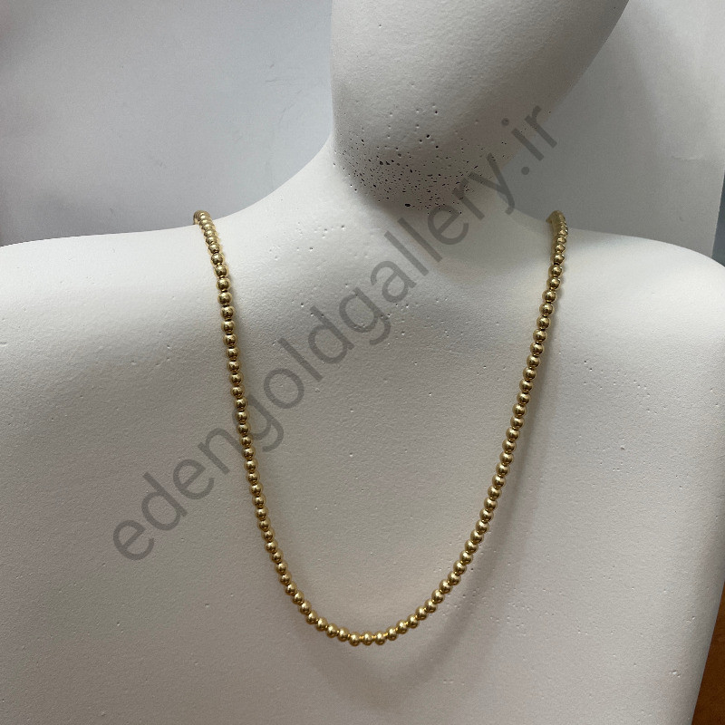 گردنبند طلا توپی